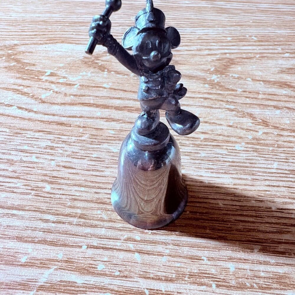 Vintage Mickey Mouse Silver plated Band Leader Bell NE New England Collectors #2